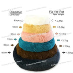 Round Plush Pet Bed