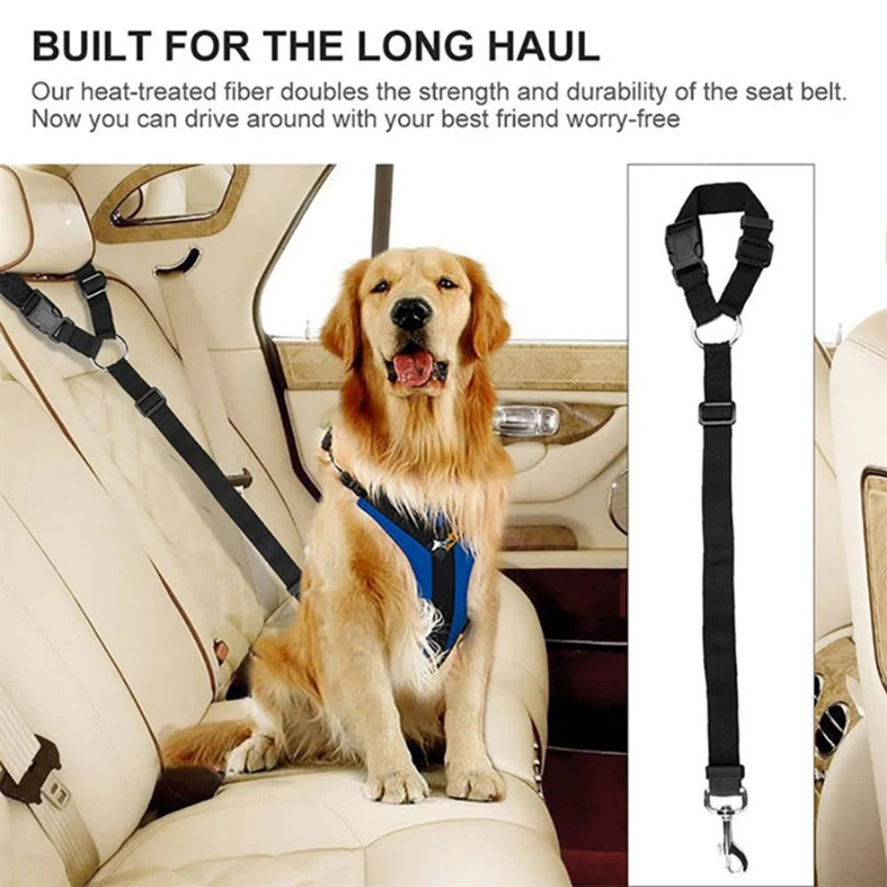 Adjustable Two-in-one Pet Car Seat Belt