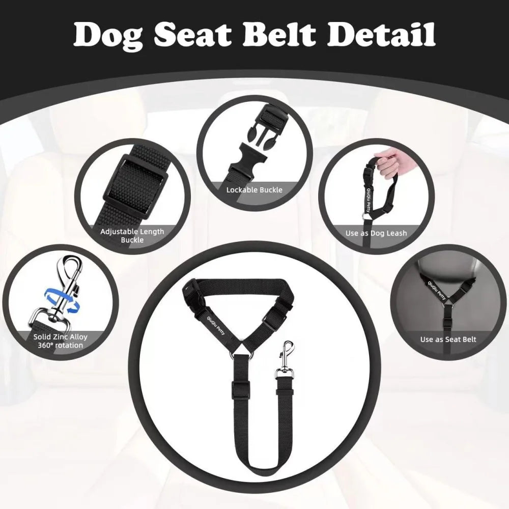 Adjustable Two-in-one Pet Car Seat Belt