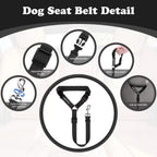 Adjustable Two-in-one Pet Car Seat Belt
